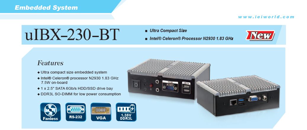 小型PC IEI uIBX-250-BW 製品カタログ 製品カタログ サンテックス | イプロスものづくり