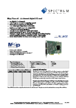 M2p Card M2p.75xx-x4 - 32 channel, ~125MHz digital I/O card データシート 製品カタログ ...