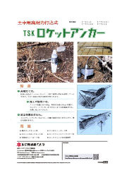 【土中用高耐力打込式】TSKロケットアンカー 東京製綱 イプロス都市まちづくり