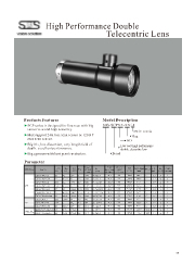 高性能両側テレセントリックレンズ 製品カタログ Sbs Vision Solution イプロスものづくり