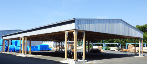 木造倉庫 スマート倉庫 ローコストで地球環境に優しい 三井ホームコンポーネント Powered By イプロス