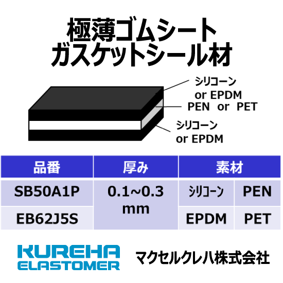 極薄ゴムシートガスケットシール材 マクセル株式会社 / マクセルクレハ株式会社/マクセルフロンティア株式会社 | イプロスものづくり