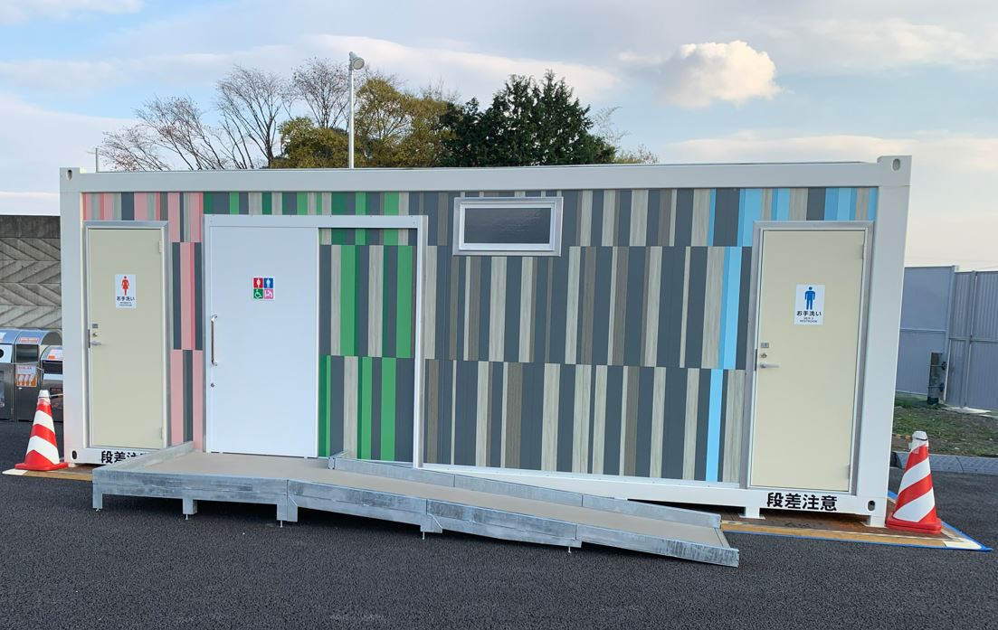 浄化槽、トイレ付き コンテナ