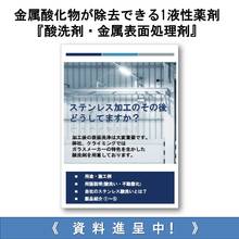 金属酸化物が除去できる1液性薬剤 酸洗剤 金属表面処理剤 クライミング イプロスものづくり