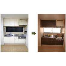 施工事例 キッチン扉シート張替え 旭建工 イプロスものづくり