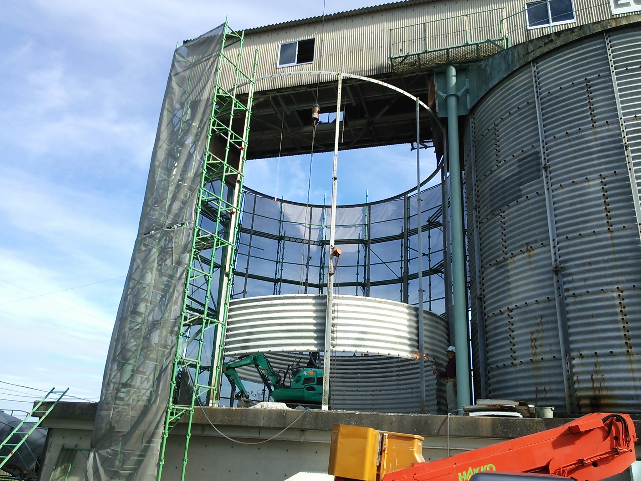 コルゲートサイロ 工事 ユタカ イプロスものづくり