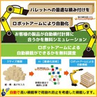 パレットへの適切な積み付けをロボットアームにより自動化 製品画像