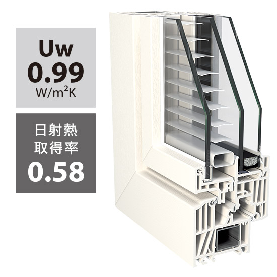 ドイツの窓 エーデルフェンスターfin90ブラインド内蔵タイプ オスモ エーデル Powered By イプロス