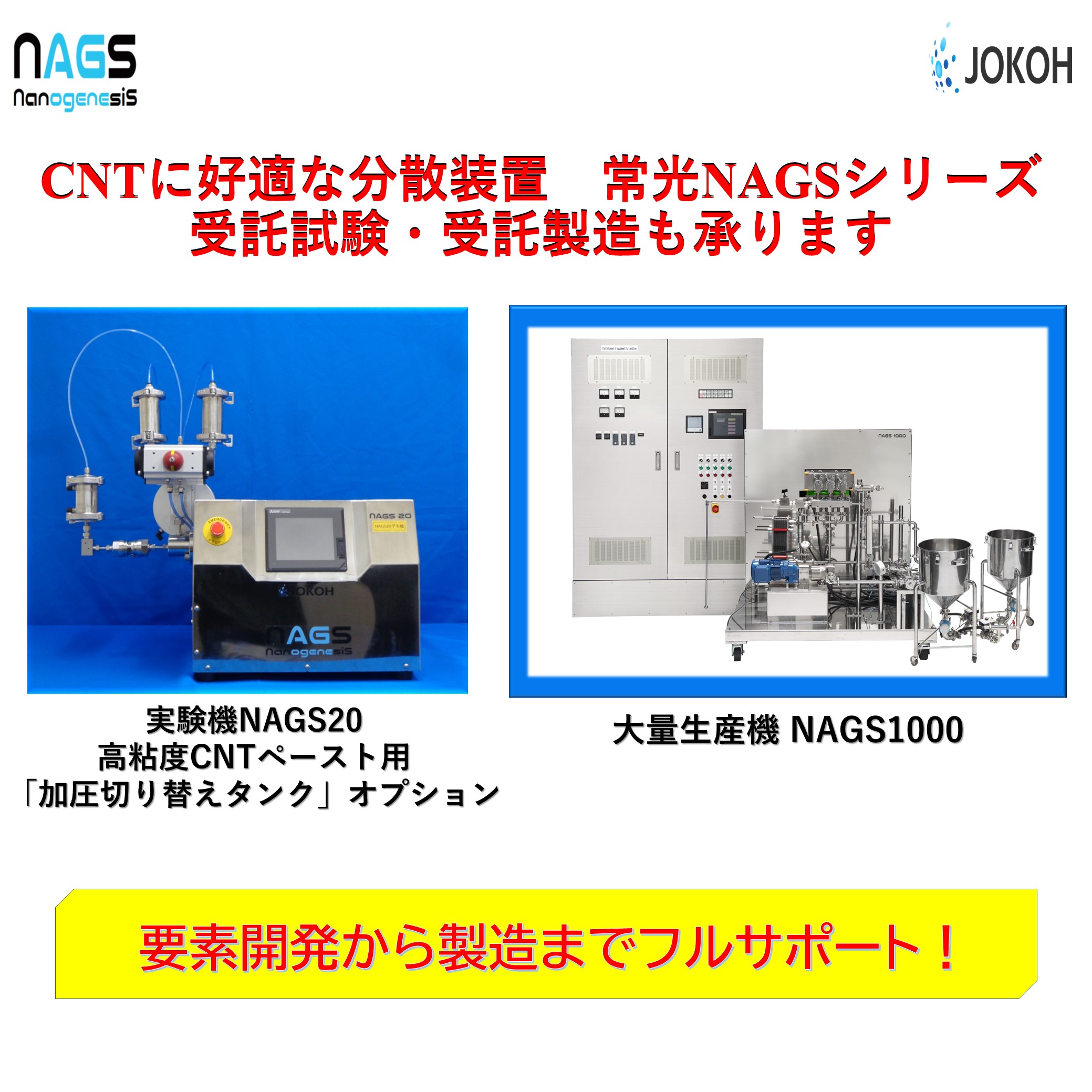 CNT分散に好適 常光超高圧ホモジナイザーNAGSシリーズ 常光 | イプロスものづくり