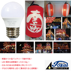 電球形LEDランプはだんじり灯入れ曳行提灯用LEDランプ34g! 製品画像