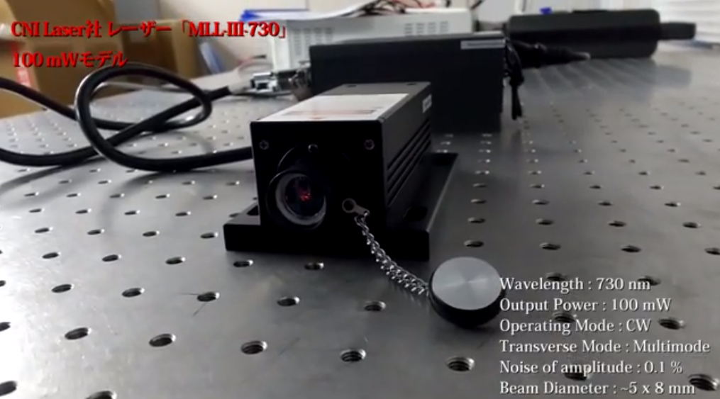 波長730nm・100mW・低ノイズCWレッド（赤色）レーザー サンインスツルメント | イプロスものづくり